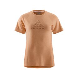 Craft ADV Trail Wool SS Tee W – Tricou de alergare trail cu lână - Maro (791200)