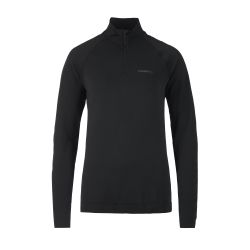 Craft Active Comfort LS HZ 2 W – Bluză strat de bază cu fermoar scurt - Negru