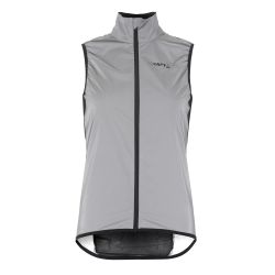 Craft ADV Essence Lumen Wind Vest W – Vestă de ciclism anti-vânt reflectorizantă - Gri