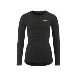 Craft Wool Extreme X LS 2 W – Bluză strat de bază cu lână merinos - Negru