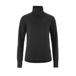 Craft Flow HZ LS W – Bluză caldă cu guler și fermoar scurt - Negru