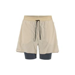 Craft Hypervent 2-in-1 Shorts – Pantaloni scurți de alergare 2 în 1 - Bej