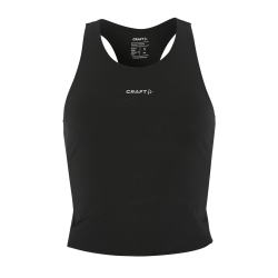 Craft Hypervent Cropped Pocket Singlet W – Top scurt de alergare cu buzunare - Negru