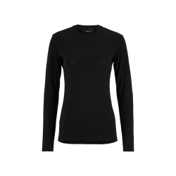 Craft Wool 95 LS CN W – Bluză strat de bază din lână merinos 95% - Negru