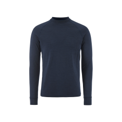 Craft Wool Comfort Rn LS – Bluză strat de bază cu lână, dublu strat - Albastru