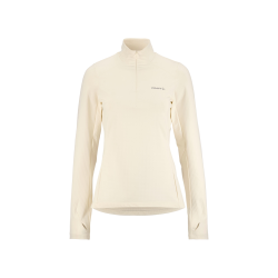 Craft Gain Thermal Midlayer 2 W – Bluză termică cu fermoar scurt - Alb