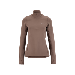 Craft Gain Thermal Midlayer 2 W – Bluză termică cu fermoar scurt - Maro