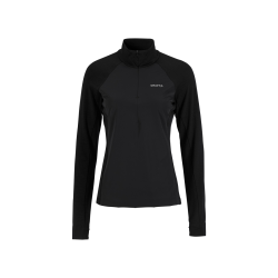 Craft Wool Wind HZ LS W – Bluză de alergare din lână anti-vânt - Negru