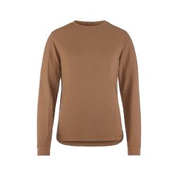 Craft Wool Waffle Rn W – Bluză din lână cu textură waffle - Maro