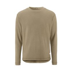 Craft Layers Wool Waffle Rn – Bluză din lână cu textură waffle - Bej