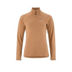 Craft ADV Subz Wool LS Tee 3 W – Bluză de alergare cu merinos și fermoar scurt - Bej