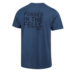 INOV8 Graphic Tee SS Forged – Tricou din bumbac cu imprimeu - Albastru închis