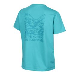 INOV8 Graphic Tee SS Footprints W – Tricou din bumbac organic cu imprimeu - Verde