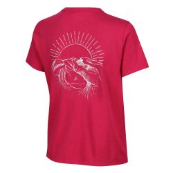 INOV8 Graphic Tee SS Skiddaw W – Tricou din bumbac cu imprimeu - Roz