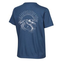 INOV8 Graphic Tee SS Skiddaw W – Tricou din bumbac cu imprimeu - Albastru închis