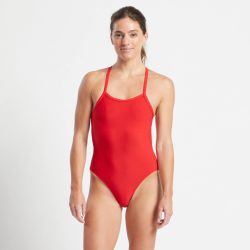 Finis - costum inot intreg dama - Openback Solid - antrenament - Roșu