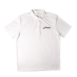 Finis - tricou polo - Coaches Polo - unisex, protectie UPF 50 - Alb