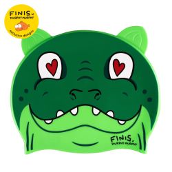 Finis - casca inot copii 3+ ani - Animal Heads - cu urechi si aripioare - Crocodil