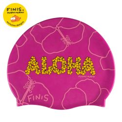 Finis - casca inot - Silicone Cap Print - cu imprimeu - Roz aloha