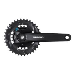 Placa pedalier Shimano FC-M315-2, 7/8v, 170mm, 36-22T, fara protectie lant, negru (AFCM3152C62XL)