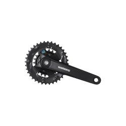 Placa pedalier Shimano FC-M315-2, 7/8v, 175mm, 36-22T, fara protectie lant, negru (AFCM3152E62XL)