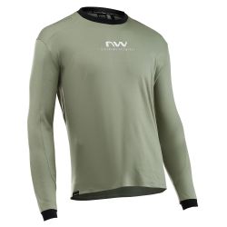 Tricou ciclism Northwave Sharp lung L verde/alb