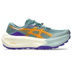 Pantofi alergare trail ASICS Trabuco Max 5 - turcoaz Foggy Teal | Radiant Amethyst | amortizare maximă