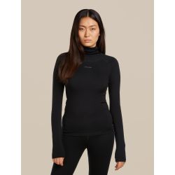Bluza de corp Merino Icebreaker 300 MerinoFine Polar Roll Neck - negru Black