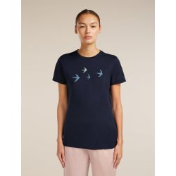 Tricou Merino Icebreaker 150 Tech Lite - bleumarin Midnight Navy