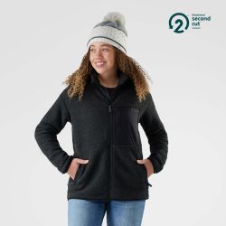 Geacă fleece Merino Smartwool Second Cut - verde Green Tea