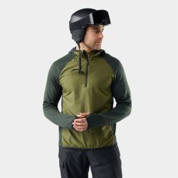 Hanorac Merino Smartwool Smartloft 1/2 Zip - negru/auriu Honey Gold