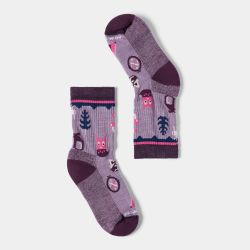 Șosete Merino hiking Smartwool Hike Critter Cache - mov Purple Dawn | Crew | Light Cushion