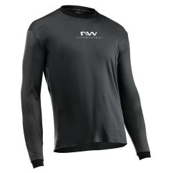 Tricou ciclism Northwave Sharp lung L negru/alb
