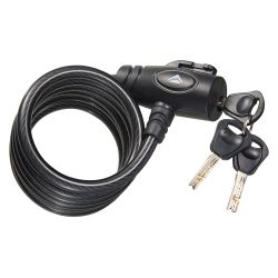 Lacăt Merida Keys spiralat negru/alb