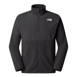 Polar The North Face Glacier Heavyweight Full Zip pentru bărbați - gri Asphalt Grey | Black | fleece gros DWR