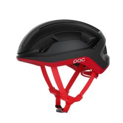 Cască ciclism șosea POC Omne Lite - Uranium Black/Prismane Red Matt