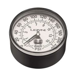 Manometru pompă Lezyne 220 PSI Gauge 2.5" - negru/argintiu