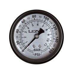 Manometru pompă Lezyne 160 PSI Gauge - negru/argintiu