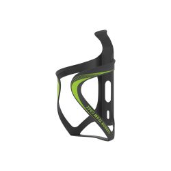 Suport bidon Lezyne Carbon Team Cage UD - negru mat/verde
