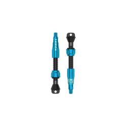 Valvă tubeless Lezyne CNC TLR Valve Pro 44mm - albastru