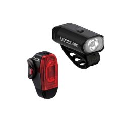 Set lumini Lezyne Mini Drive 400XL / KTV Drive Pro+ Pair - Negru / Negru