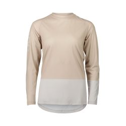 Tricou ciclism MTB POC MTB Pure LS Jersey W - Lt Sandstone Beige/Granite Grey