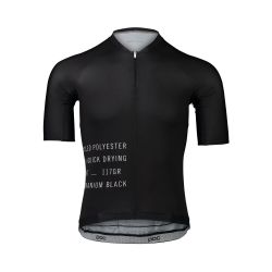 Tricou ciclism șosea POC Pristine Print Jersey - Uranium Black