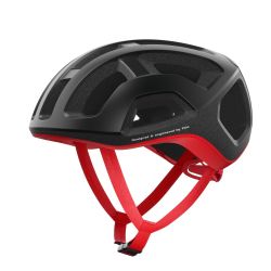 Cască ciclism șosea POC Ventral Lite - Uranium Black / Prismane Red Matt
