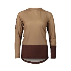 Tricou ciclism MTB POC MTB Pure LS Jersey W - Jasper Brown/Axinite Brown