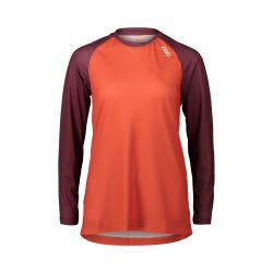 Tricou ciclism MTB POC MTB Pure LS Jersey W - Propylene Red/Agate Red