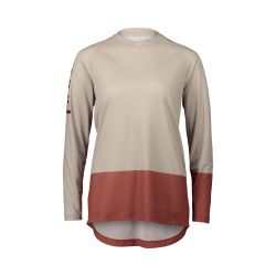 Tricou ciclism MTB POC MTB Pure LS Jersey W - Light Sandstone Beige/Himalayan Salt