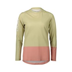 Tricou ciclism MTB POC MTB Pure LS Jersey W - Prehnite Green/Rock Salt