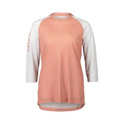 Tricou ciclism MTB POC MTB Pure 3/4 Jersey W - Rock Salt/Hydrogen White
