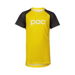 Tricou ciclism copii POC Essential MTB Tee - Aventurine Yellow / Sylvanite Grey